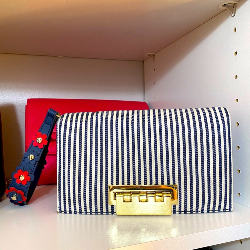 Zac Posen Embellished Stripe Purse